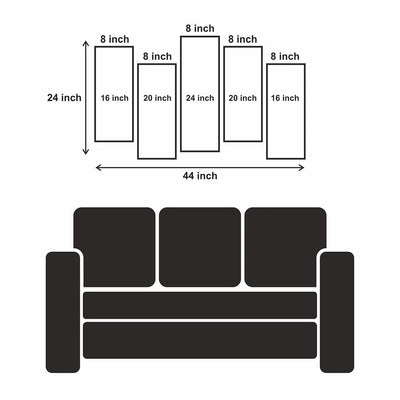 DECORGLANCE Panel painting Panel Painting Pink Marbling Effect Abstract Canvas Wall Painting- With 5 Frames