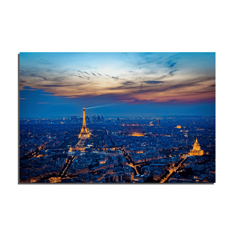 DecorGlance Paris View Print On Canvas Wall Painting
