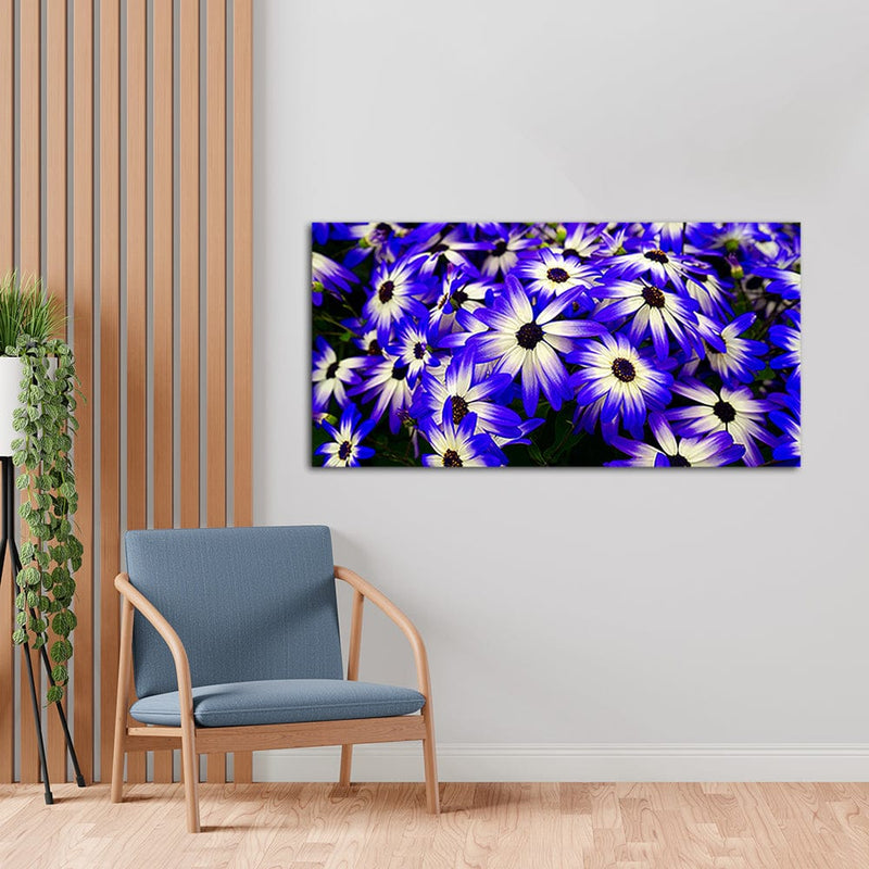 DecorGlance Pericallis Flower Canvas Wall Painting