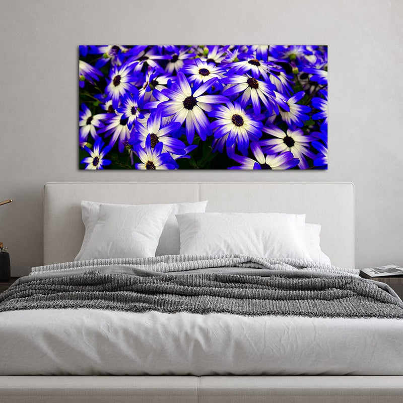 DecorGlance Pericallis Flower Canvas Wall Painting