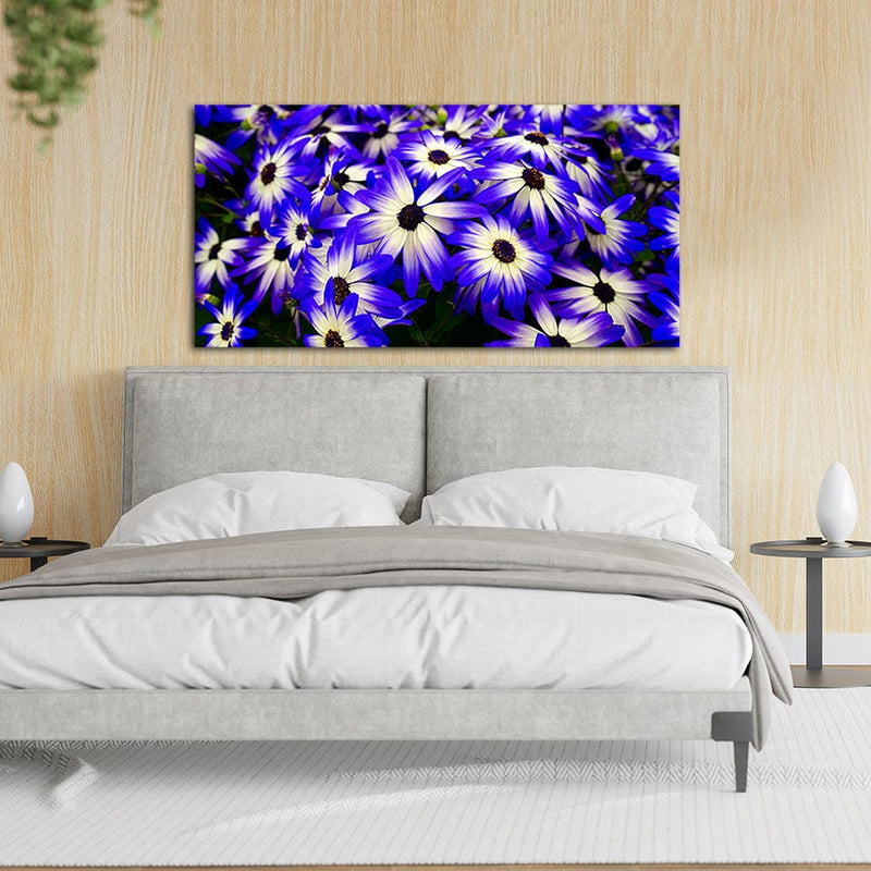 DecorGlance Pericallis Flower Canvas Wall Painting