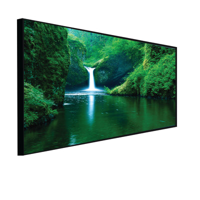 Beautiful Green Scenery Canvas Floating Frame Wall Painting