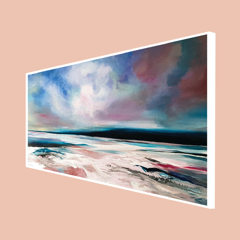 Cloud Abstract Art Floating Frame Canvas Wall Painting
