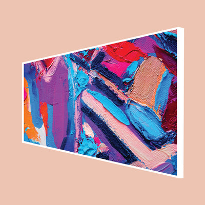 Colorful Abstract Floating Frame Canvas Wall Painting
