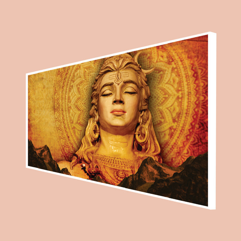 Lord Shiva Canvas Floating Wall Painting