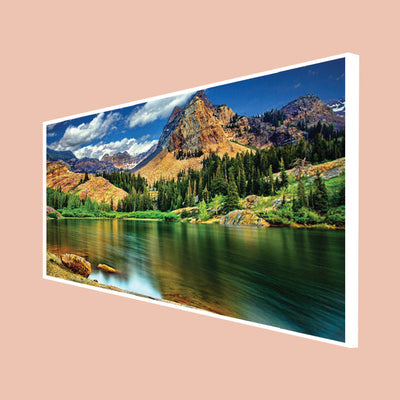 Mountain Scenery Canvas Floating Frame Wall Painting