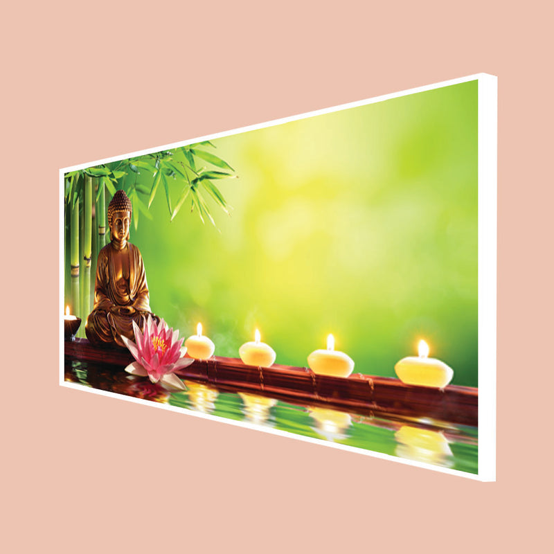 Buddha Spiritual Canvas Floating Frame Wall Painting