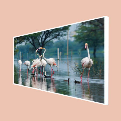 Flamingo Birds Canvas Wall Painting