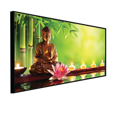 Buddha Spiritual Canvas Floating Frame Wall Painting