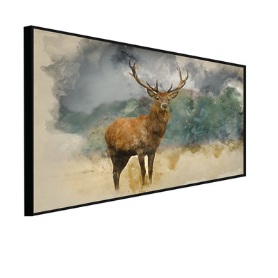 Beautiful Deer Canvas Floating Frame Wall Painting
