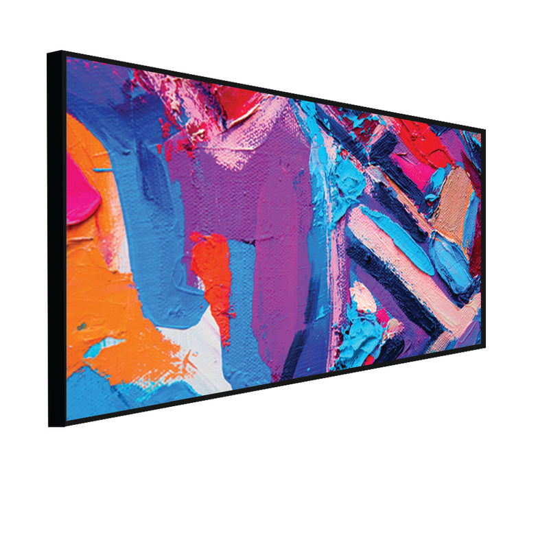 Colorful Abstract Floating Frame Canvas Wall Painting