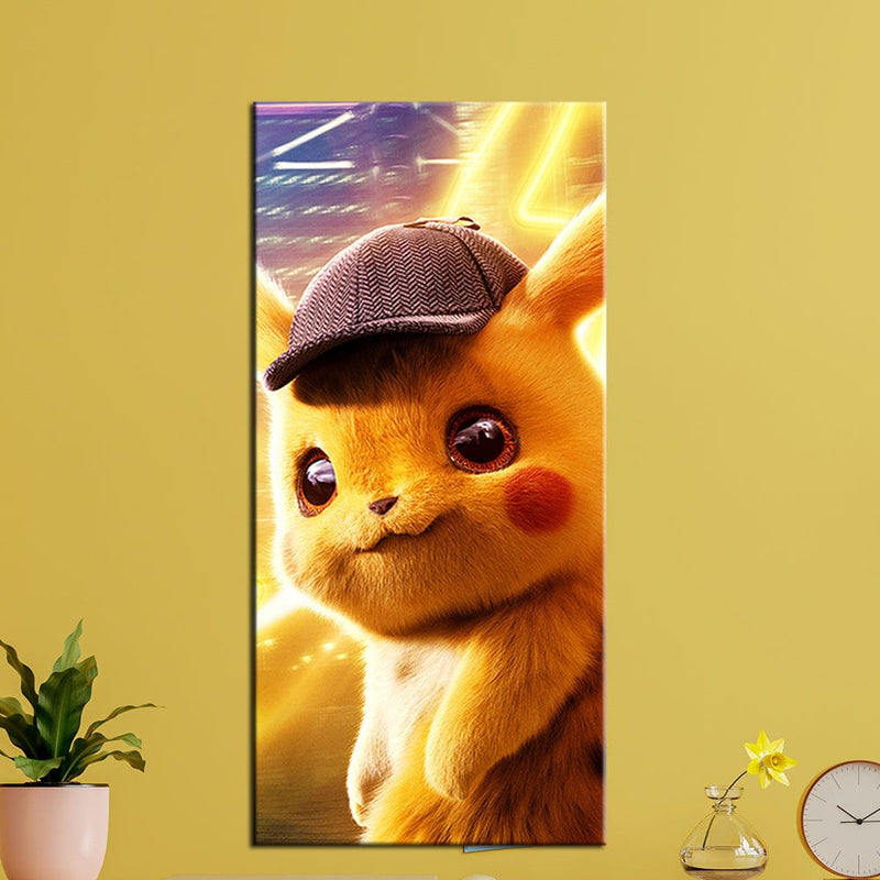 DecorGlance Pikachu Canvas Wall Painting