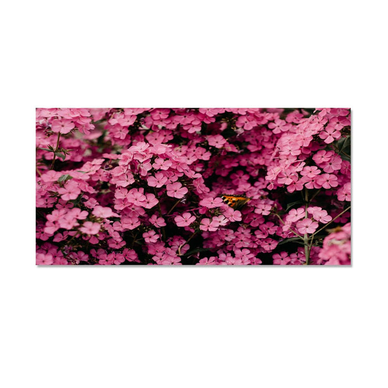 DecorGlance Pink Floral Canvas Wall Painting