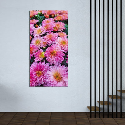DecorGlance Pink Flower Canvas Wall Painting