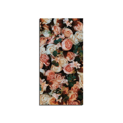 DecorGlance Pink Roses Canvas Wall Painting