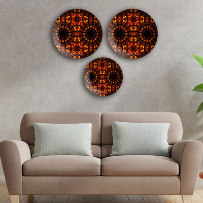 Classic Madhubani Wall Plates Painting Set of Three