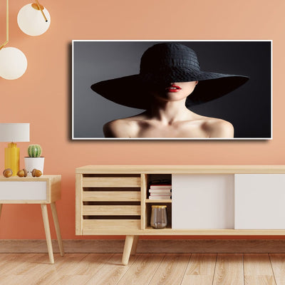 DecorGlance Posters, Prints, & Visual Artwork Bold Lady Floating Frame Canvas Wall Painting