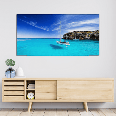 DECORGLANCE Posters, Prints, & Visual Artwork Sea & Boat Scenery Canvas Wall Painting