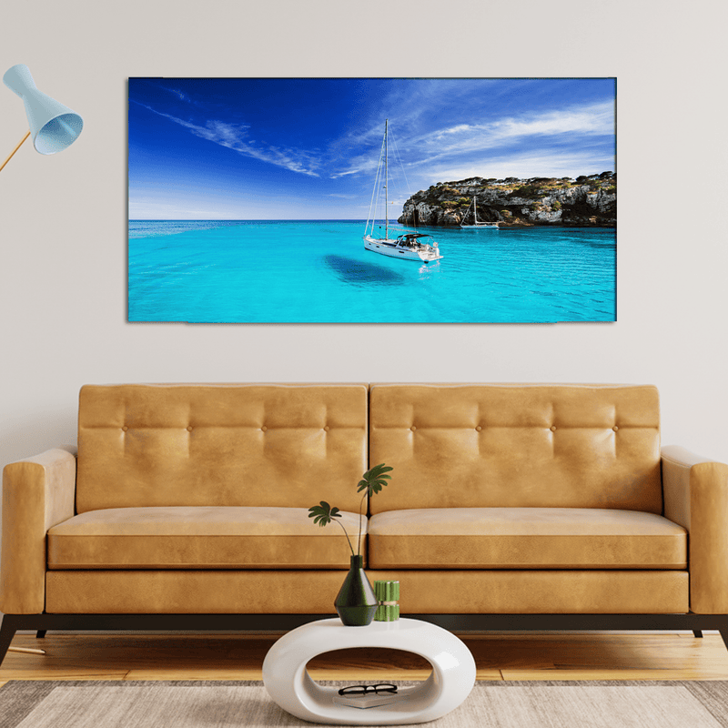 DECORGLANCE Posters, Prints, & Visual Artwork Sea & Boat Scenery Canvas Wall Painting