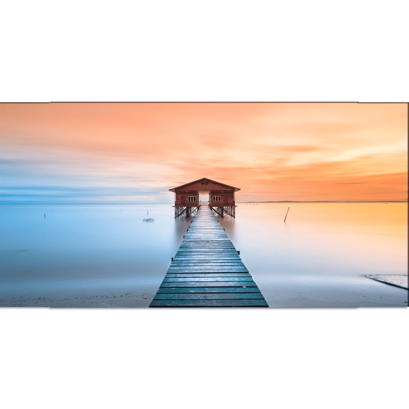 DECORGLANCE Posters, Prints, & Visual Artwork Seaside Bridge In Sunset Canvas Wall Painting