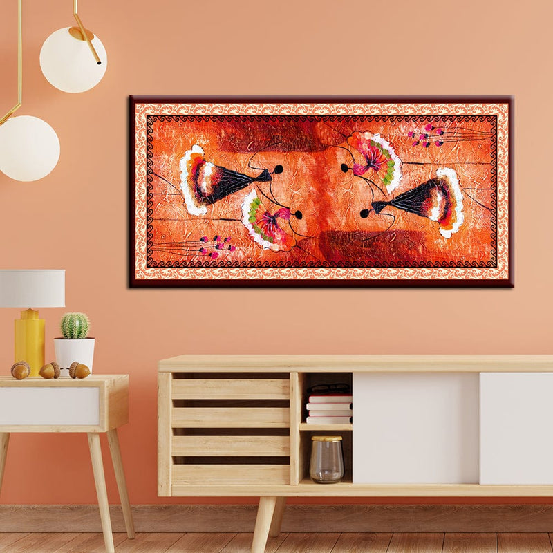 decorglance Posters, Prints, & Visual Artwork Spanish Dance Oil Color Art Canvas Wall Painting