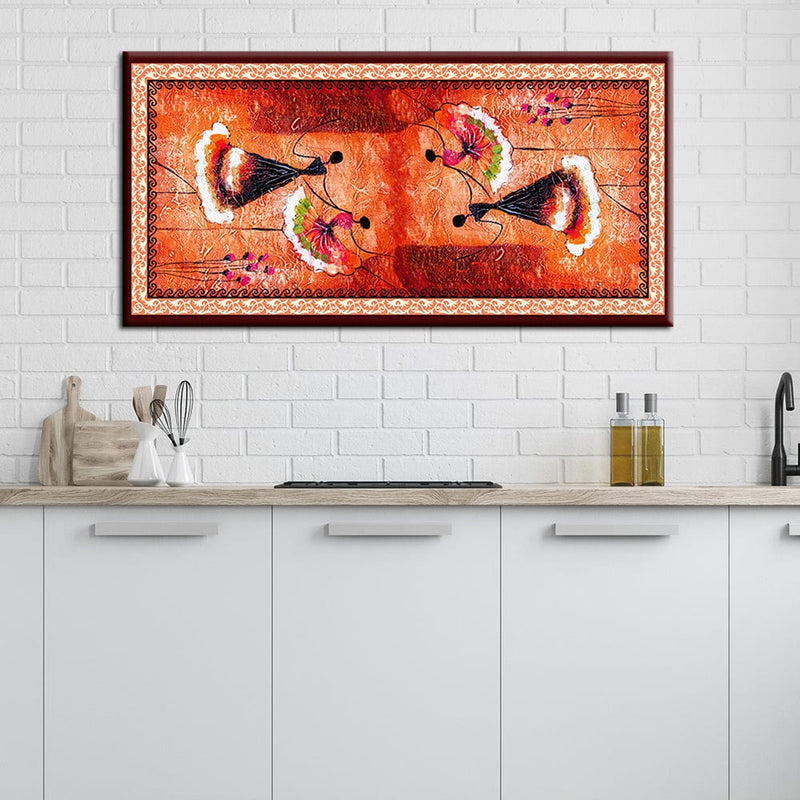 decorglance Posters, Prints, & Visual Artwork Spanish Dance Oil Color Art Canvas Wall Painting