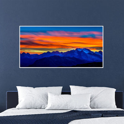 DecorGlance Posters, Prints, & Visual Artwork Sun Abstract Canvas Floating Frame Wall Painting