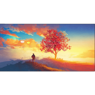 DECORGLANCE Posters, Prints, & Visual Artwork Sunrise Tree Scenery Canvas Wall Painting