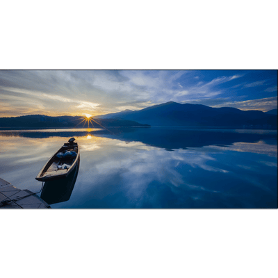 DECORGLANCE Posters, Prints, & Visual Artwork Sunset and Boat Canvas Wall Painting