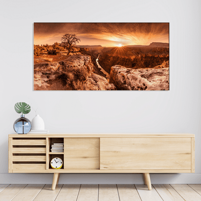 DECORGLANCE Posters, Prints, & Visual Artwork Sunset Grand Canyon Canvas Wall Painting
