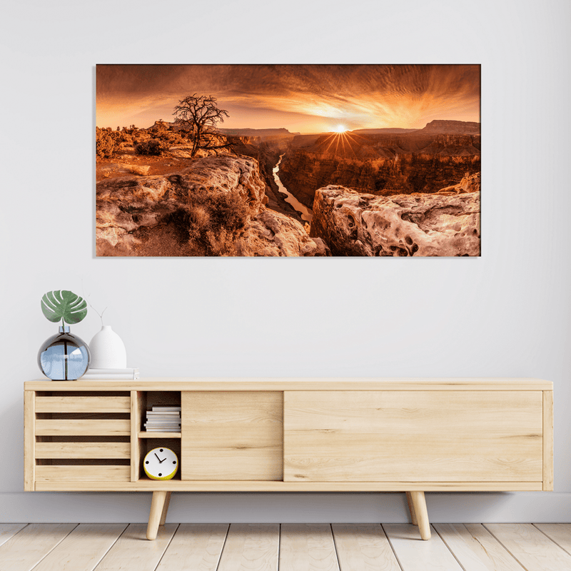 DECORGLANCE Posters, Prints, & Visual Artwork Sunset Grand Canyon Canvas Wall Painting