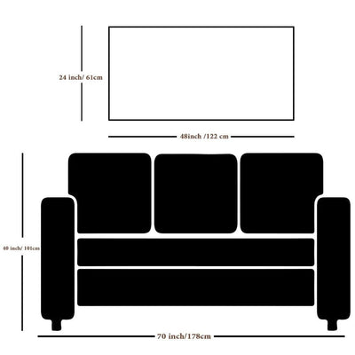 DECORGLANCE Posters, Prints, & Visual Artwork Three Cross Christian Canvas Wall Painting