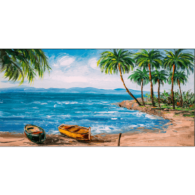 DECORGLANCE Posters, Prints, & Visual Artwork Tropica Island Art Canvas Wall Painting