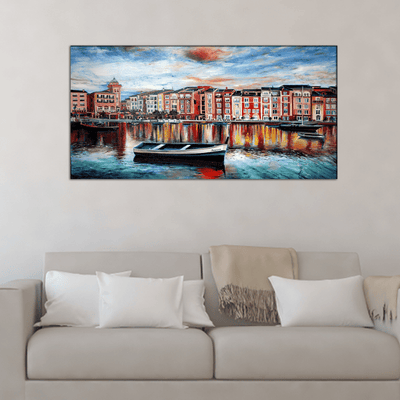 DECORGLANCE Posters, Prints, & Visual Artwork Venice Beautiful Scenery Canvas Wall Painting