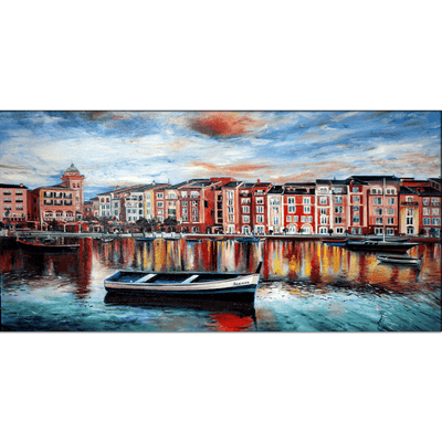 DECORGLANCE Posters, Prints, & Visual Artwork Venice Beautiful Scenery Canvas Wall Painting