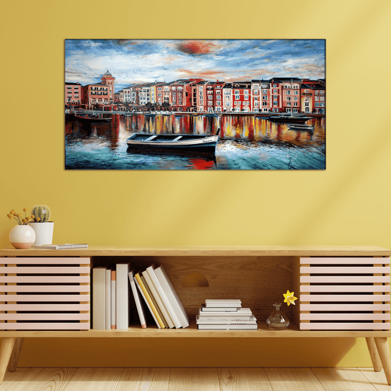 DECORGLANCE Posters, Prints, & Visual Artwork Venice Beautiful Scenery Canvas Wall Painting