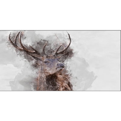 DECORGLANCE Posters, Prints, & Visual Artwork Water Color Effect Reindeer Canvas Wall Painting