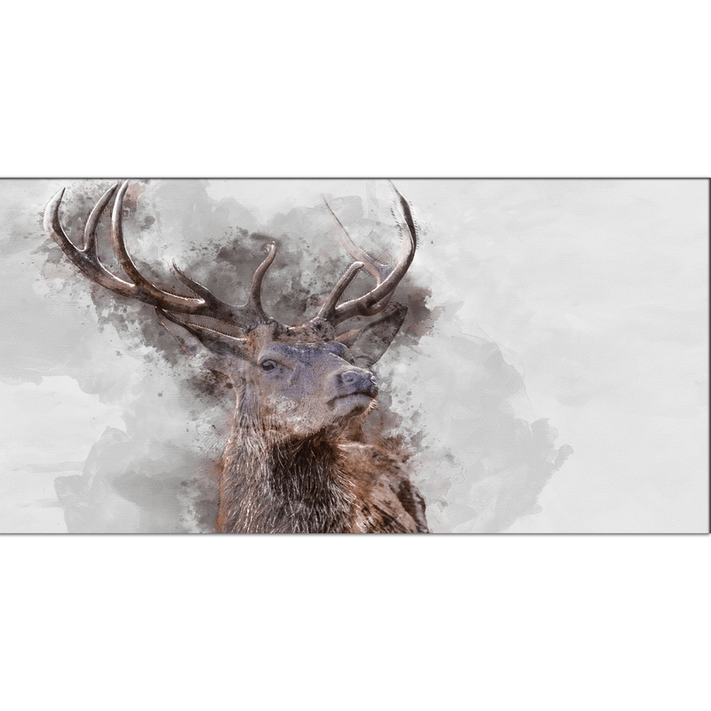 DECORGLANCE Posters, Prints, & Visual Artwork Water Color Effect Reindeer Canvas Wall Painting