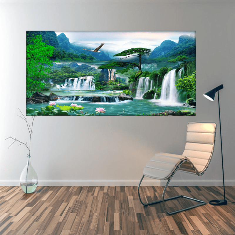 decorglance Posters, Prints, & Visual Artwork Waterfall Canvas Wall Painting