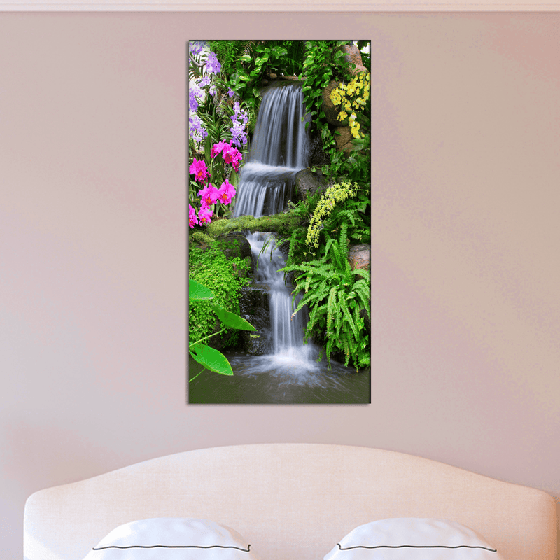 DECORGLANCE Posters, Prints, & Visual Artwork Waterfall Nature Scenery Canvas Wall Painting