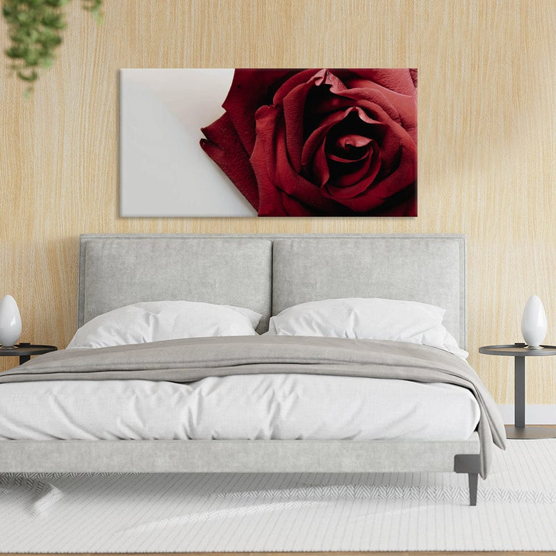 DecorGlance Red Rose Canvas Wall Painting