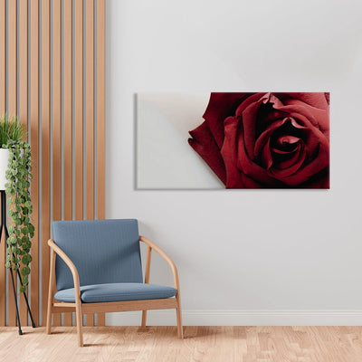 DecorGlance Red Rose Canvas Wall Painting