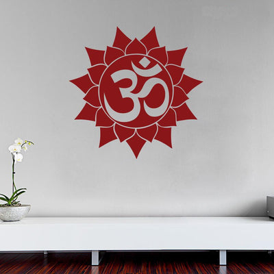 DECORGLANCE Religious sticker Religious Om Wall Sticker Vinyl Decal