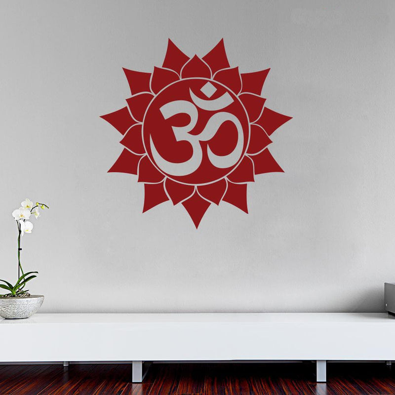 DECORGLANCE Religious sticker Religious Om Wall Sticker Vinyl Decal
