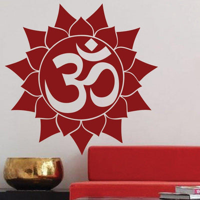 DECORGLANCE Religious sticker Religious Om Wall Sticker Vinyl Decal