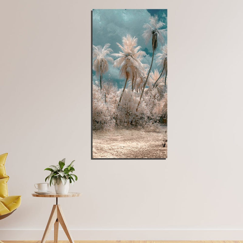 DecorGlance Road Side Tree Canvas Wall Painting