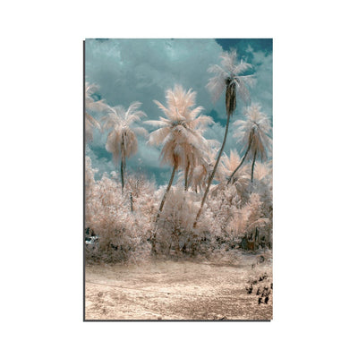 DecorGlance Road Side Tree Canvas Wall Painting
