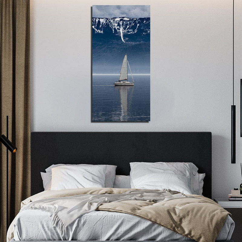 DecorGlance Sailboat On The Water Canvas Wall Painting