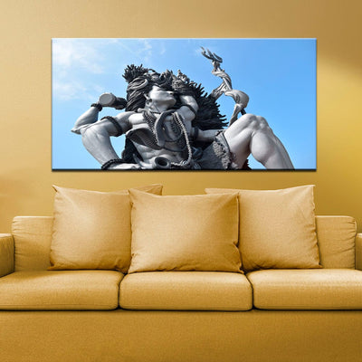 DecorGlance Shiv Vikat Rup Canvas Wall Painting
