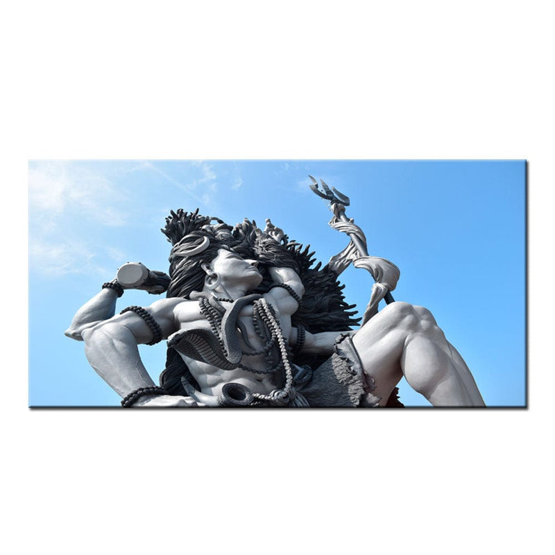 DecorGlance Shiv Vikat Rup Canvas Wall Painting